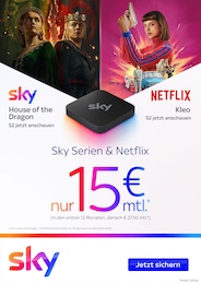 Sky Prospekt für Pfullingen: "Sky Serien & Netflix", 4 Seiten, 01.08.2024 - 31.08.2024