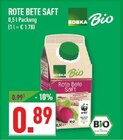 Rote Bete Saft im Angebot bei Marktkauf in Kerpen Rote Bete Saft Angebote von EDEKA Bio bei Marktkauf Kerpen für 0,89 €