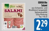 Salami im Angebot bei E xpress in Germering Salami Angebote von EDEKA Bio bei E xpress Germering für 2,29 €