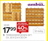Aktuelle Fliesen Angebote bei XXXLutz Möbelhäuser in Magdeburg Aktuelles Terrassenfliesen-Set „Akazie“ & „Akazie Quattro“ Angebot bei XXXLutz Möbelhäuser in Magdeburg ab 17,99 €