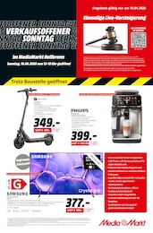 MediaMarkt Saturn Prospekt "VERKAUFSOFFENER SONNTAG" für Öhringen, 8 Seiten, 19.04.2026 - 19.04.2026