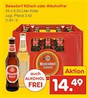 Kölsch Angebote von Reissdorf bei Netto Marken-Discount Erftstadt für 14,49 €