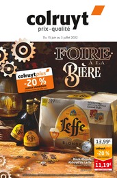Catalogue Colruyt à Épinal, avec 8 pages Prospectus Colruyt à Épinal, "Foire à la bière", 8 pages, 15/06/2022 - 03/07/2022