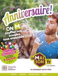 Catalogue LaMaison.fr à Créances, avec 8 pages Prospectus LaMaison.fr à Créances, "Anniversaire! ON M souffler nos bougies tous ensemble", 8 pages, 03/03/2026 - 07/03/2026