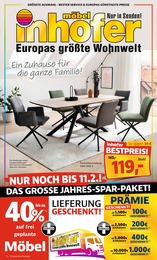 Möbel & Einrichtung Prospekt von Möbel Inhofer Süßen Möbel Inhofer Prospekt: "Ein Zuhause für die ganze Familie!", 20 Seiten, 01.02.2023 - 11.02.2023