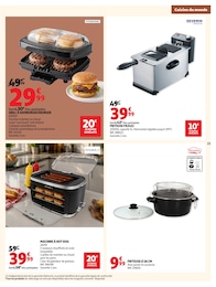Prix et réduction Machine à hot dog dans le prospectus Auchan Hypermarché en cours Offre Machine à hot dog dans le catalogue Auchan Hypermarché du moment à la page 23