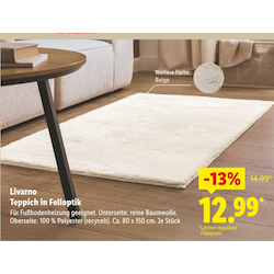 Teppich in Felloptik