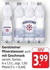 Mineralwasser Angebote von Gerolsteiner bei E center Filderstadt für 3,99 €