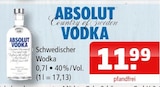 Vodka Angebote von Absolut bei Getränke Oase Bergkamen für 11,99 €