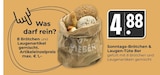 Hieber - Sonntags-Brötchen & Laugen-Tüte 8er Angebot im Prospekt Sonntags-Brötchen & Laugen-Tüte 8er bei Hieber im Prospekt "" für 4,88 €