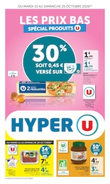 Catalogue Hyper U à Châtillon-sur-Thouet, avec 40 pages Prospectus Hyper U à Châtillon-sur-Thouet, "LES PRIX BAS", 40 pages, 13/10/2026 - 25/10/2026