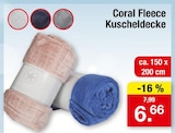 Coral Fleece Kuscheldecke Angebote bei Zimmermann Emden für 6,66 €