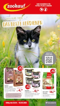 Zookauf Prospekt WEIL EURE TIERE DAS BESTE VERDIENEN mit 6 Seiten