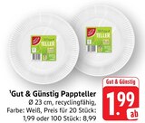 Pappteller à EDEKA dans Salmbach