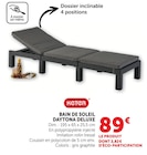 Bain de soleil Daytona Deluxe - KETER en promo chez Hyper U Angers à 89,00 €