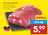 Schweine-Nacken für 5,99 € bei Netto Marken-Discount im Angebot Schweine-Nacken im aktuellen Netto Marken-Discount Prospekt