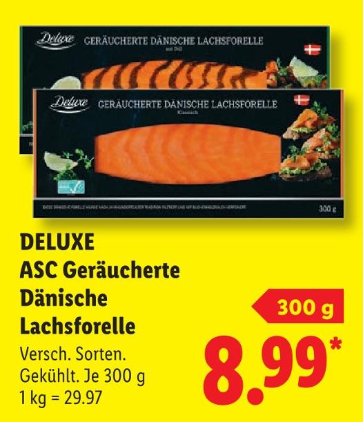 ASC Geräucherte Dänische Lachsforelle