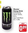 Energy-Drink Angebote von Monster bei EDEKA Mannheim für 0,89 €