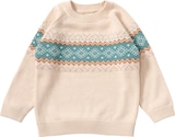 Streichen im dm-drogerie markt Prospekt Pullover aus Strick mit Norweger-Muster, beige & blau, Gr. 128 von ALANA im aktuellen dm-drogerie markt Prospekt für 15,90 €