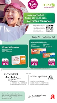 mea - meine apotheke Prospekt Unsere Juli-Angebote mit 4 Seiten
