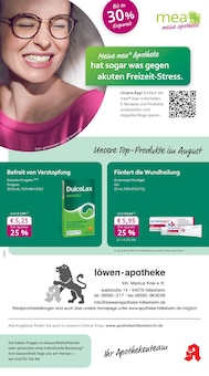 Aktueller mea - meine apotheke Prospekt "Unsere August-Angebote" Seite 1 von 4 Seiten