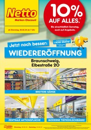 Netto Marken-Discount Prospekt für Braunschweig: "10% AUF ALLES.", 6 Seiten, 20.02.2024 - 24.02.2024