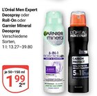 Roll-On im Angebot bei GLOBUS in Halle Roll-On Angebote von L’Oréal Men Expert bei GLOBUS Halle für 1,99 €