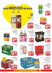 Cola im EDEKA Prospekt "Wir lieben Lebensmittel!" mit 38 Seiten (Erlangen)