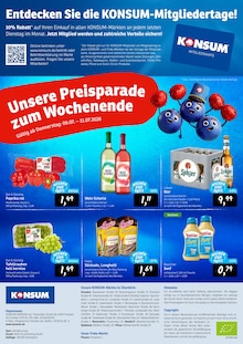 Paprika im aktuellen Konsum Prospekt (Dresden) Paprika im Konsum Prospekt "Preisparade" mit 12 Seiten (Dresden)