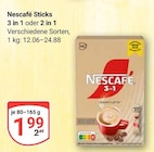 Sticks 3 in 1 im Angebot bei GLOBUS in Pirmasens Sticks 3 in 1 Angebote von Nescafé bei GLOBUS Pirmasens für 1,99 €