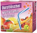 Durstlöscher Multivitamin 12-Frucht im Angebot bei REWE in Jena Durstlöscher Multivitamin 12-Frucht Angebote von Wesergold bei REWE Jena für 0,65 €