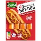 4 saucisses hot dog SOCOPA dans le catalogue Carrefour