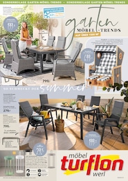 Möbel Turflon Prospekt für Welver mit 4} Seiten Möbel Turflon Prospekt für Welver: "Gartenmöbel-Trends", 4 Seiten, 18.06.2025 - 28.06.2025