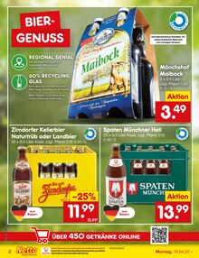 Bier im Netto Marken-Discount Prospekt "Aktuelle Angebote" mit 49 Seiten (Ansbach)