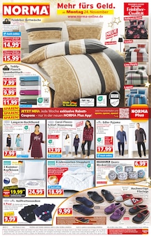Spannbettlaken im Norma Prospekt "Mehr fürs Geld" mit 20 Seiten (Jena)