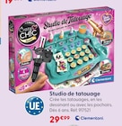 Studio de tatouage - Clementoni - La Grande Récré Studio de tatouage - Clementoni à 29,99 € dans le catalogue La Grande Récré