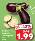 Span./niederl. Auberginen bei Kaufland im Aue Prospekt für 1,99 €