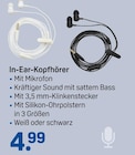 In-Ear-Kopfhörer bei Rossmann im Arnsberg Prospekt für 4,99 €