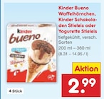 Netto Marken-Discount - Kinder Bueno Waffelhörnchen, Kinder Schokoladen Stieleis oder Yogurette Stieleis Angebot im Prospekt Kinder Bueno Waffelhörnchen, Kinder Schokoladen Stieleis oder Yogurette Stieleis bei Netto Marken-Discount im Prospekt "" für 2,99 €