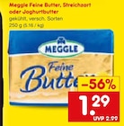 Feine Butter, Streichzart oder Joghurtbutter Angebote von Meggle bei Netto Marken-Discount Waiblingen für 1,29 €