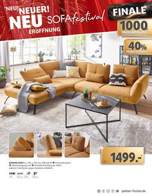 Couch im Polstermöbel Fischer Prospekt "NEU! NEUER! NEU-ERÖFFNUNG" mit 39 Seiten (Nürnberg)