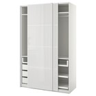 Kleiderschrank weiß/hellgrau 150x66x236 cm von PAX / HOKKSUND im aktuellen IKEA Prospekt