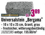 Universalstein "Bergama" im Hornbach Prospekt Universalstein "Bergama" von Flair Stone im aktuellen Hornbach Prospekt für 3,89 €