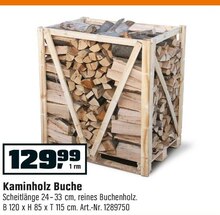 Kaminholz Buche bei OBI in Leverkusen Kaminholz Buche im Angebot bei OBI Leverkusen für 129,99 €