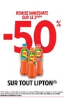 Promo -50% remise immédiate sur le 2ème sur tout LIPTON à  dans le catalogue Intermarché Contact à Corre
