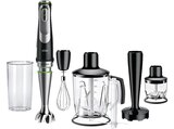 MultiQuick 9 MQ9147X Stabmixer Premium-Schwarz/Edelstahl (1200 Watt, 1.25 Liter Standmixer, 350 ml Kompaktzerkleinerer, 600 Mix- und Messbecher) im MediaMarkt Saturn Prospekt MultiQuick 9 MQ9147X Stabmixer Premium-Schwarz/Edelstahl (1200 Watt, 1.25 Liter Standmixer, 350 ml Kompaktzerkleinerer, 600 Mix- und Messbecher) von BRAUN im aktuellen MediaMarkt Saturn Prospekt für 124,99 €