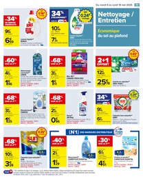 Offre Lessive Poudre dans le catalogue Carrefour du moment à la page 61