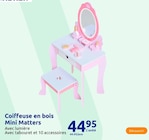 Coiffeuse en bois - Mini Matters dans le catalogue Action