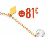 Promo bracelet oxydes de zirconium, 18 cm, or jaune 0,80 g à 81,00 € dans le catalogue E.Leclerc à Honfleur