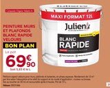 Peinture murs et plafonds blanc rapide velours - JULIEN - Gedimat à Lorient Peinture murs et plafonds blanc rapide velours - JULIEN en promo chez Gedimat Lorient à 69,90 €